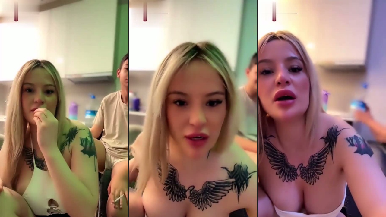 Tango’dan Arzu Yılmaz yayında en sadık izleyicisine göğüslerini ellettiriyor